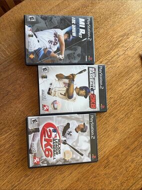 Sony PlayStation 2 MLB Game Trio - White, Black, Red Covers